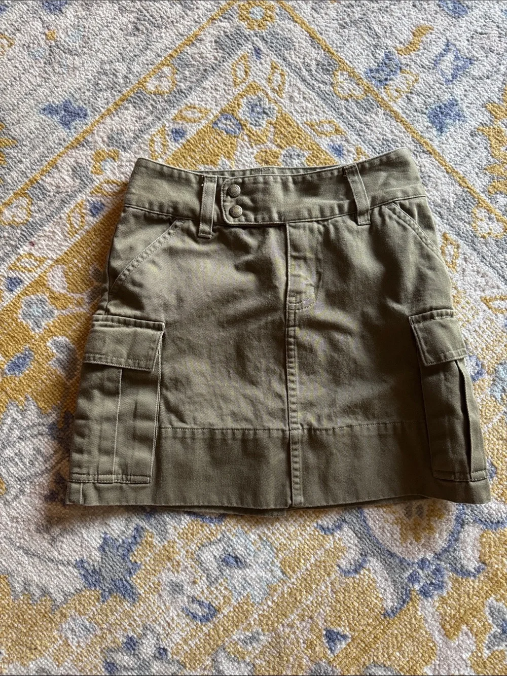 Ralph Lauren Olive Green Cargo Mini Skirt